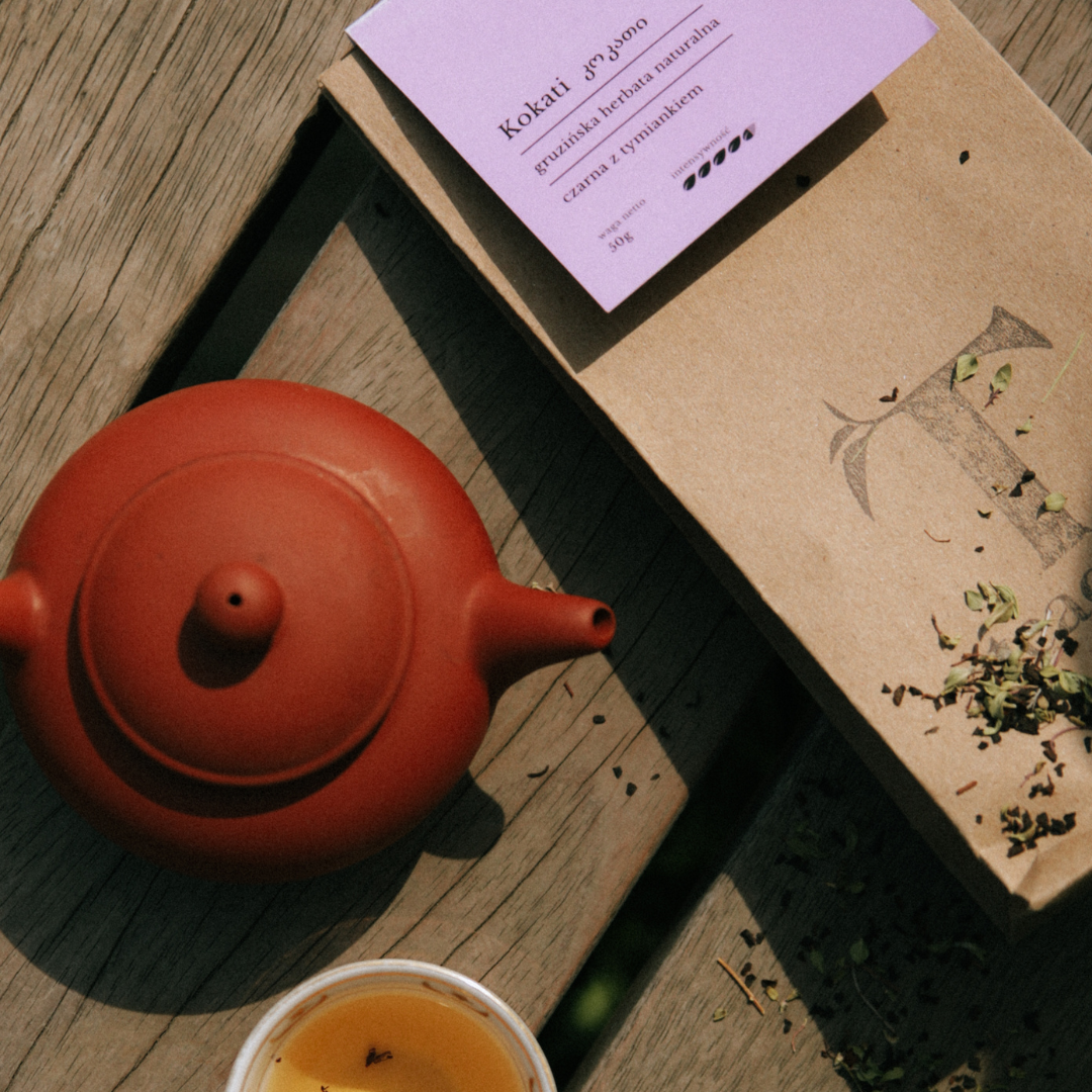 Kokati - black leaf tea with thyme 50g