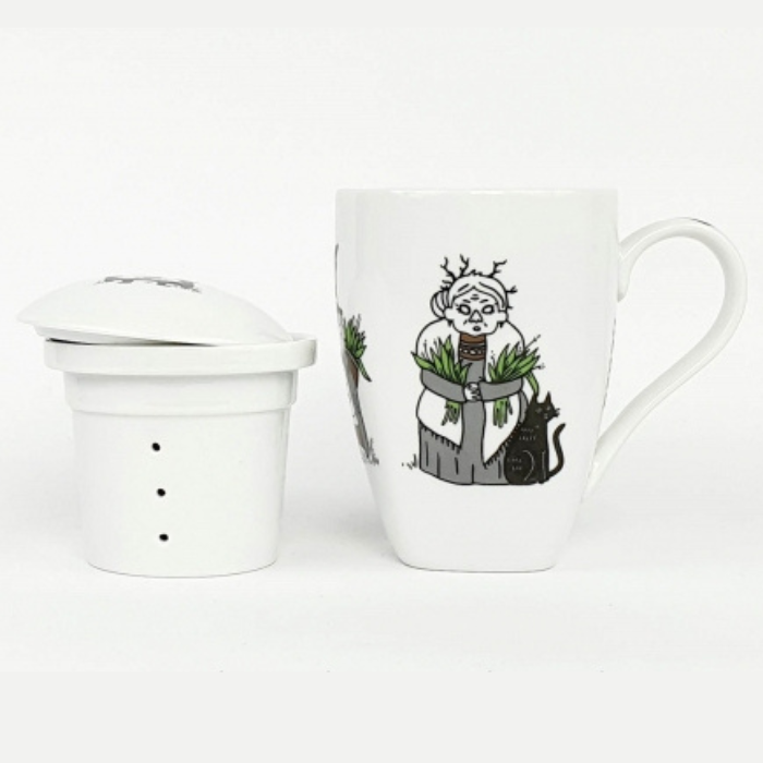 'Heksa' mug with infuser, 300ml