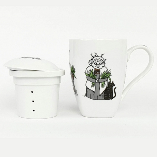 'Heksa' mug with infuser, 300ml