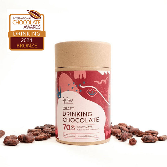 Drinking chocolate - Mayan Spices - Habanero chilli and cardamom (70% cocoa)