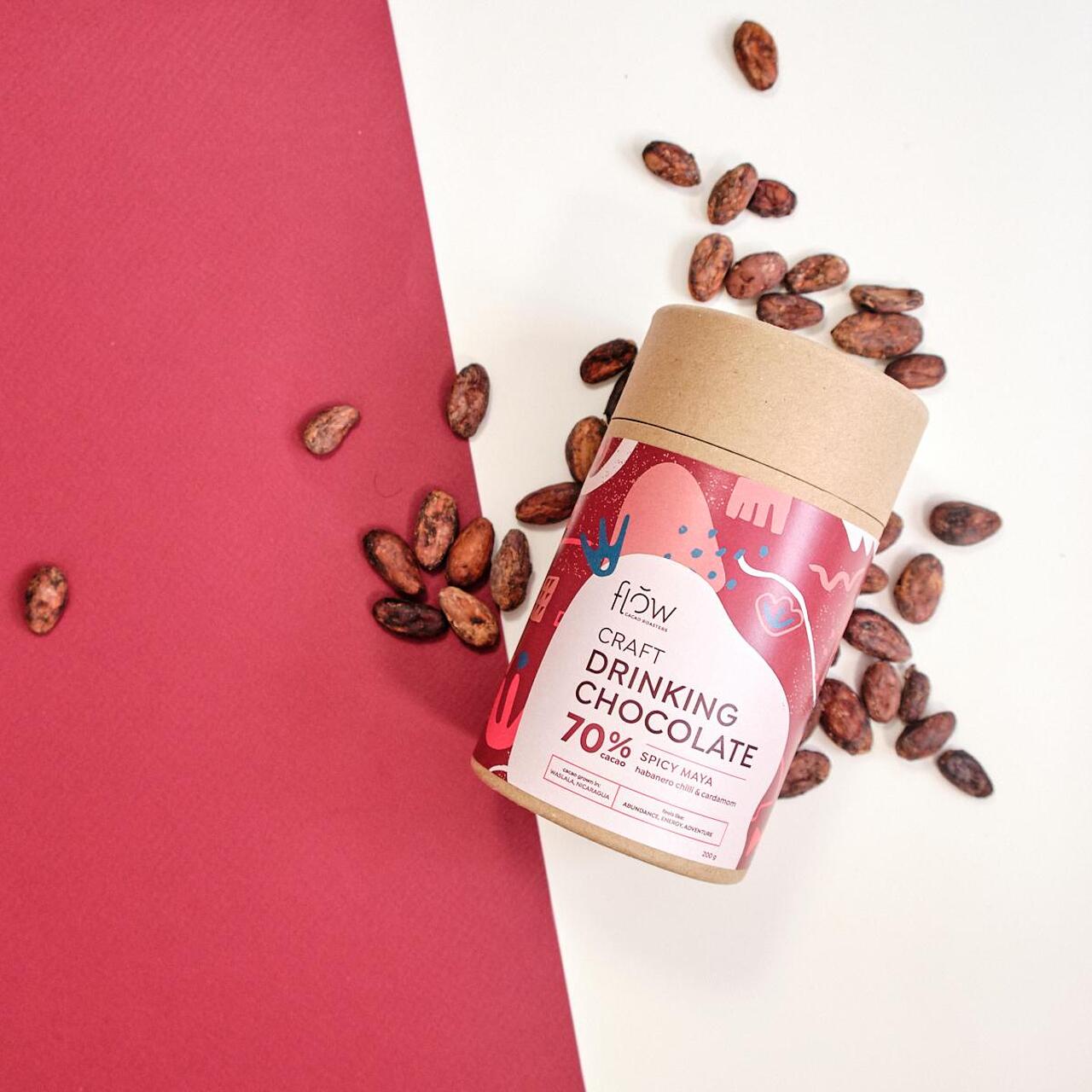 Drinking chocolate - Mayan Spices - Habanero chilli and cardamom (70% cocoa)