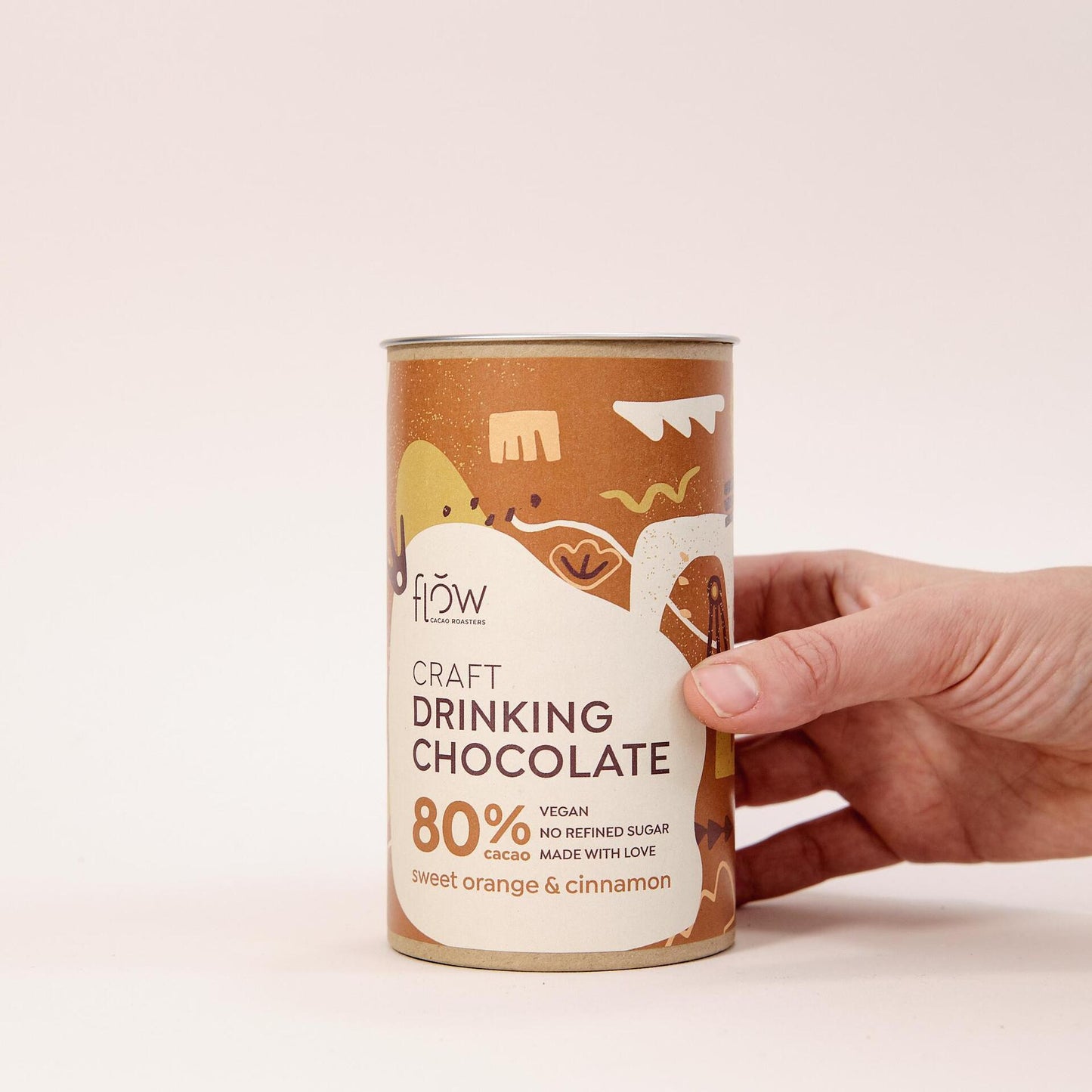 Drinking chocolate with oranges and cinnamon (cocoa 80%)