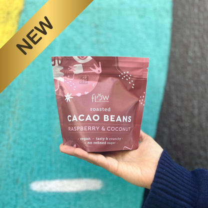 Ziarna kakaowca z Malinami i Kokosem