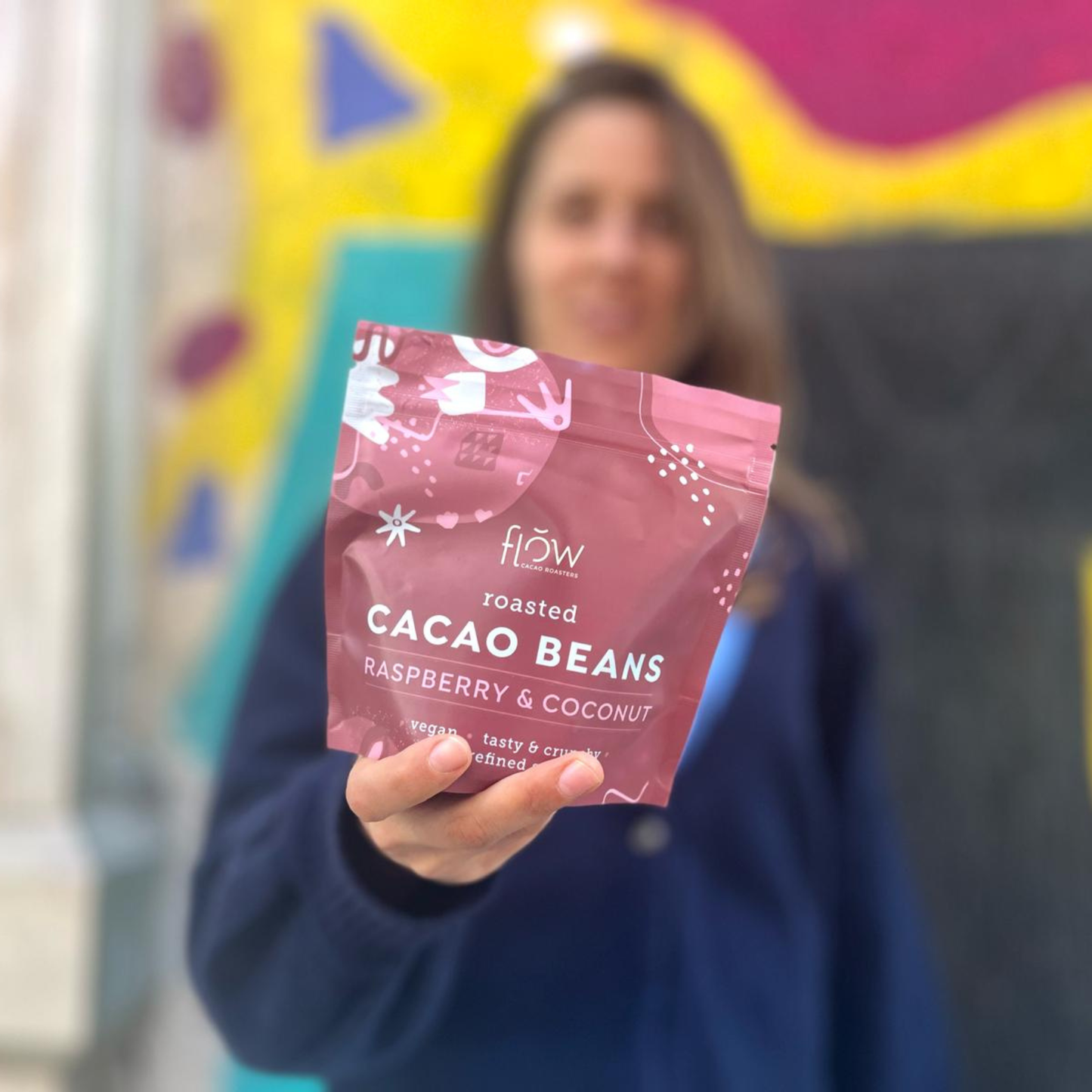 Ziarna kakaowca z Malinami i Kokosem