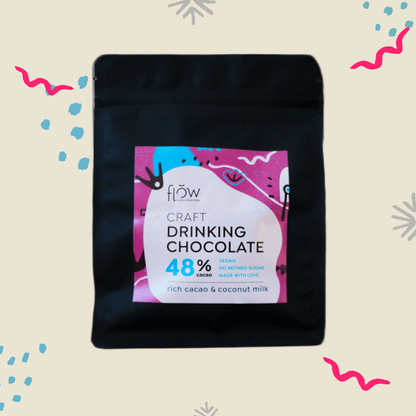 Drinking chocolate with coconut milk (48% cacao)