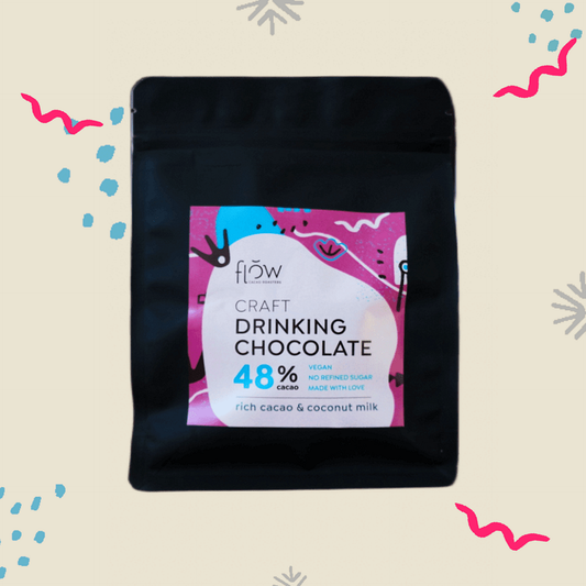 Drinking chocolate with coconut milk (48% cacao)