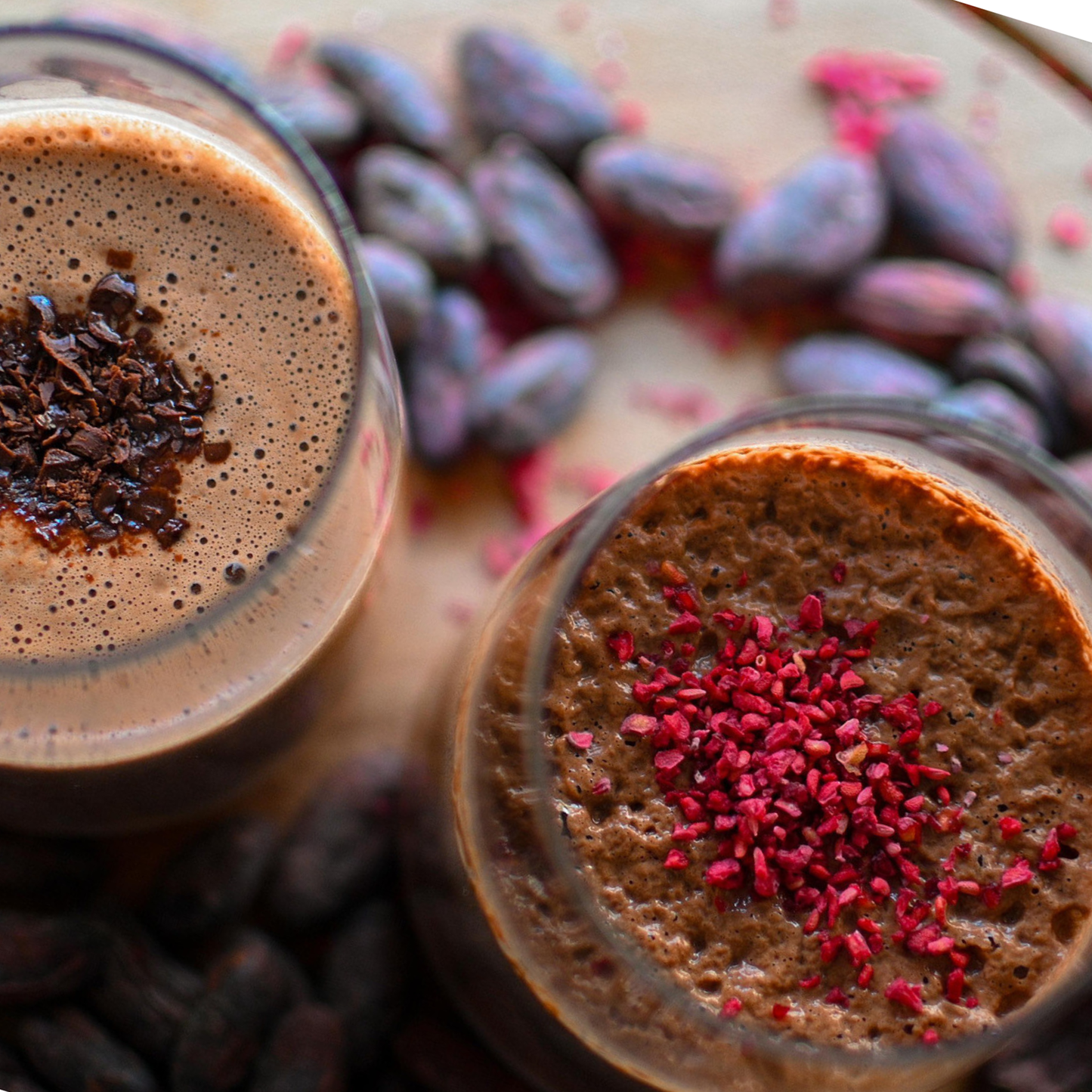 Czekolada do picia z malinami (52% kakao) | Flow Cacao