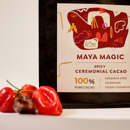 Ceremonialne kakao Maya Magic z chilli, cynamonem i kardamonem | Flow Cacao